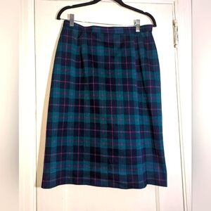 Vintage Green plaid skirt